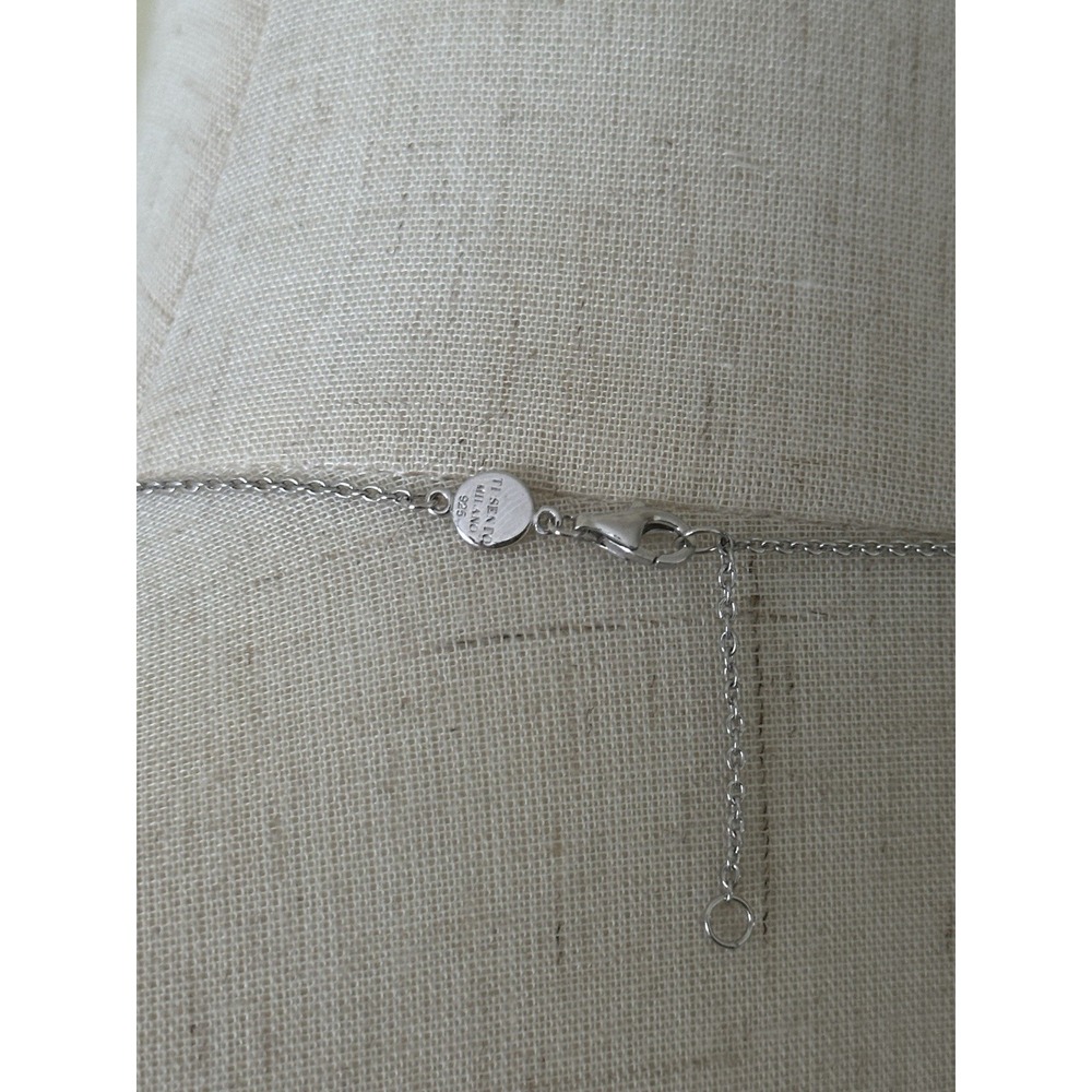TI SENTO Milano Zirconia  Pendant Necklace 925 Sterling Silver Adjustable Length - Picture 4 of 10